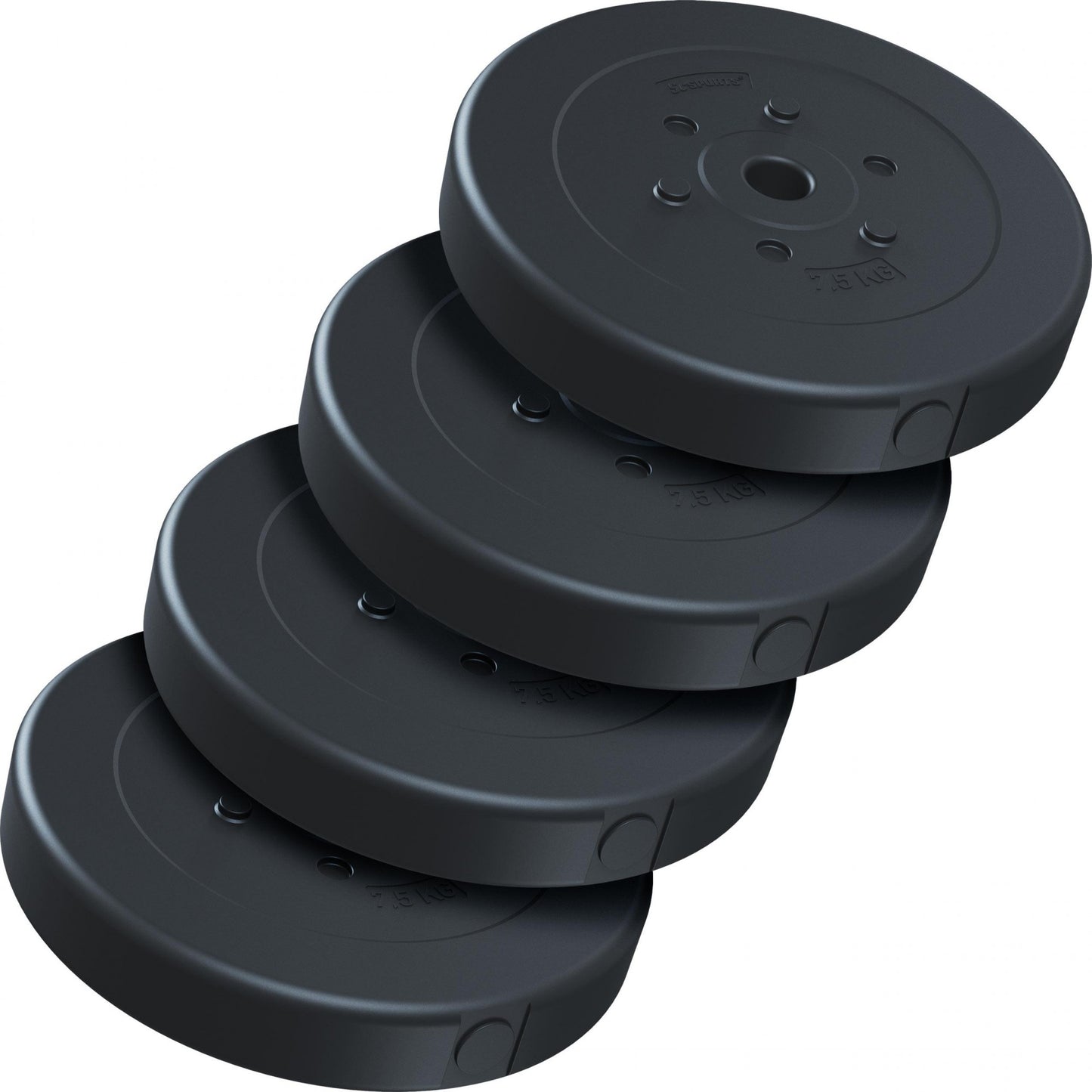 ScSPORTS Halterschijven set 30 kg – 4 x 7,5 kg Kunststof – 30 mm