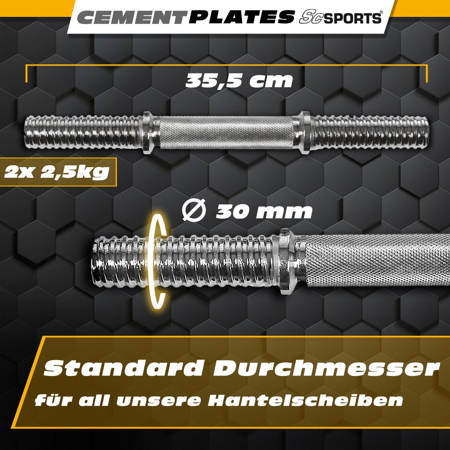 ScSPORTS EZ-Curlset 66 kg Kunststof - 30 mm