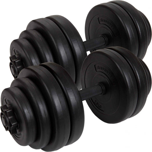 ScSPORTS Dumbellset 30 kg Kunststof - 30 mm