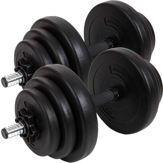 ScSPORTS Dumbellset 20 kg Kunststof - 30 mm