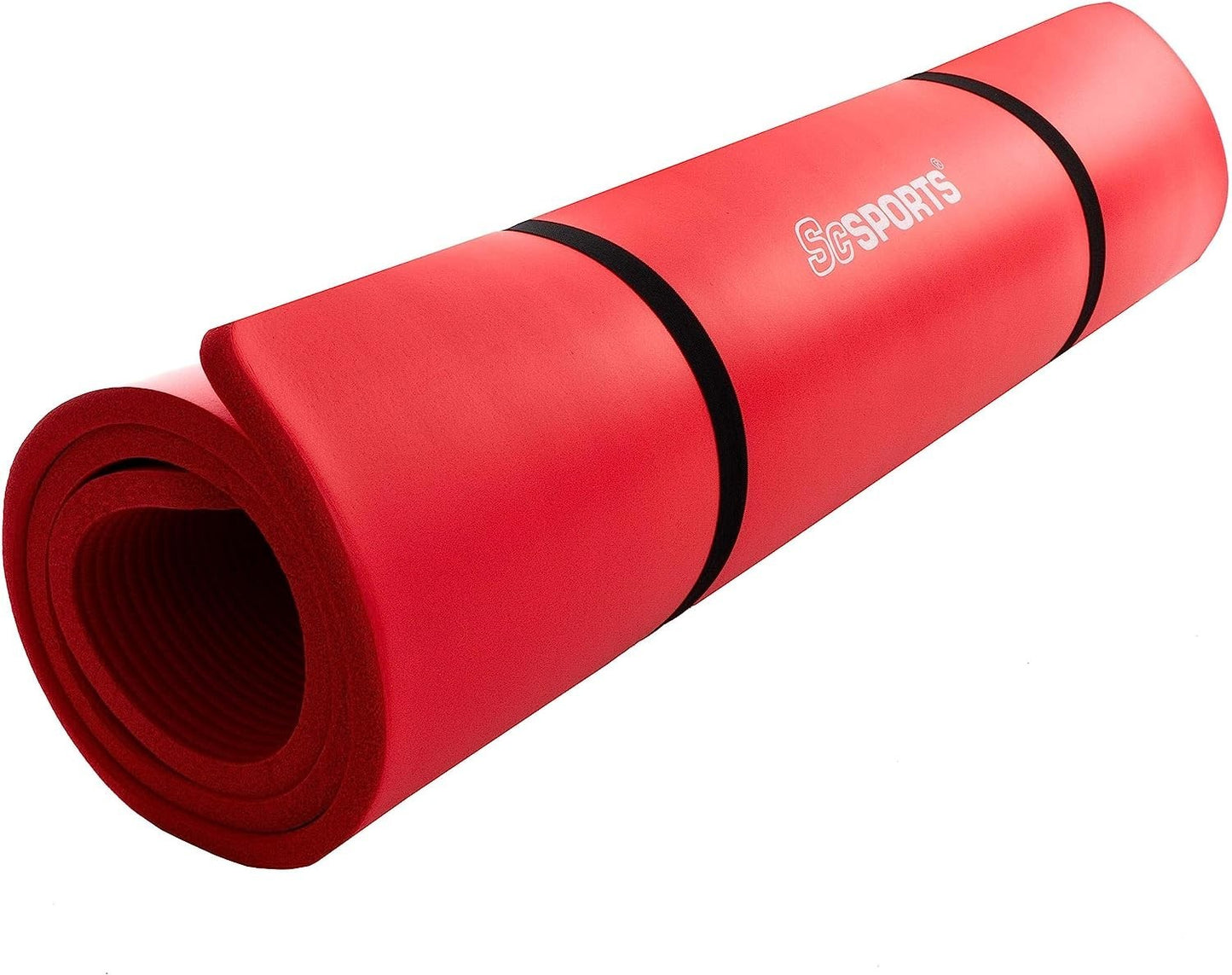 ScSPORTS Yogamat  190 cm x 80 cm x 1,5 cm - Rood