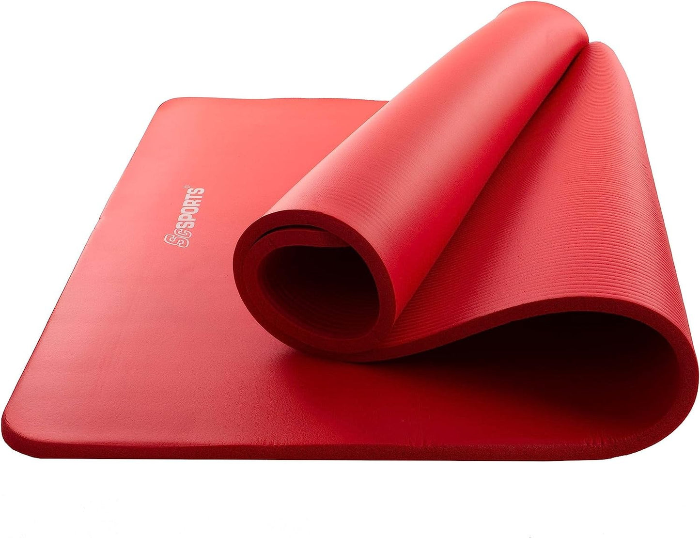 ScSPORTS Yogamat  190 cm x 80 cm x 1,5 cm - Rood