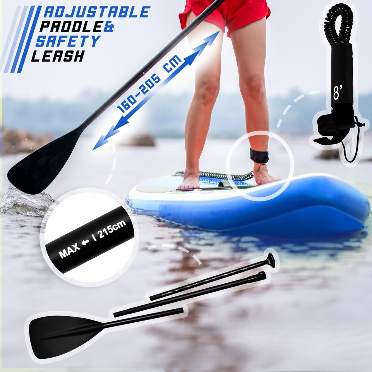 Physionics Sup Board 320cm Complete Set Watersport