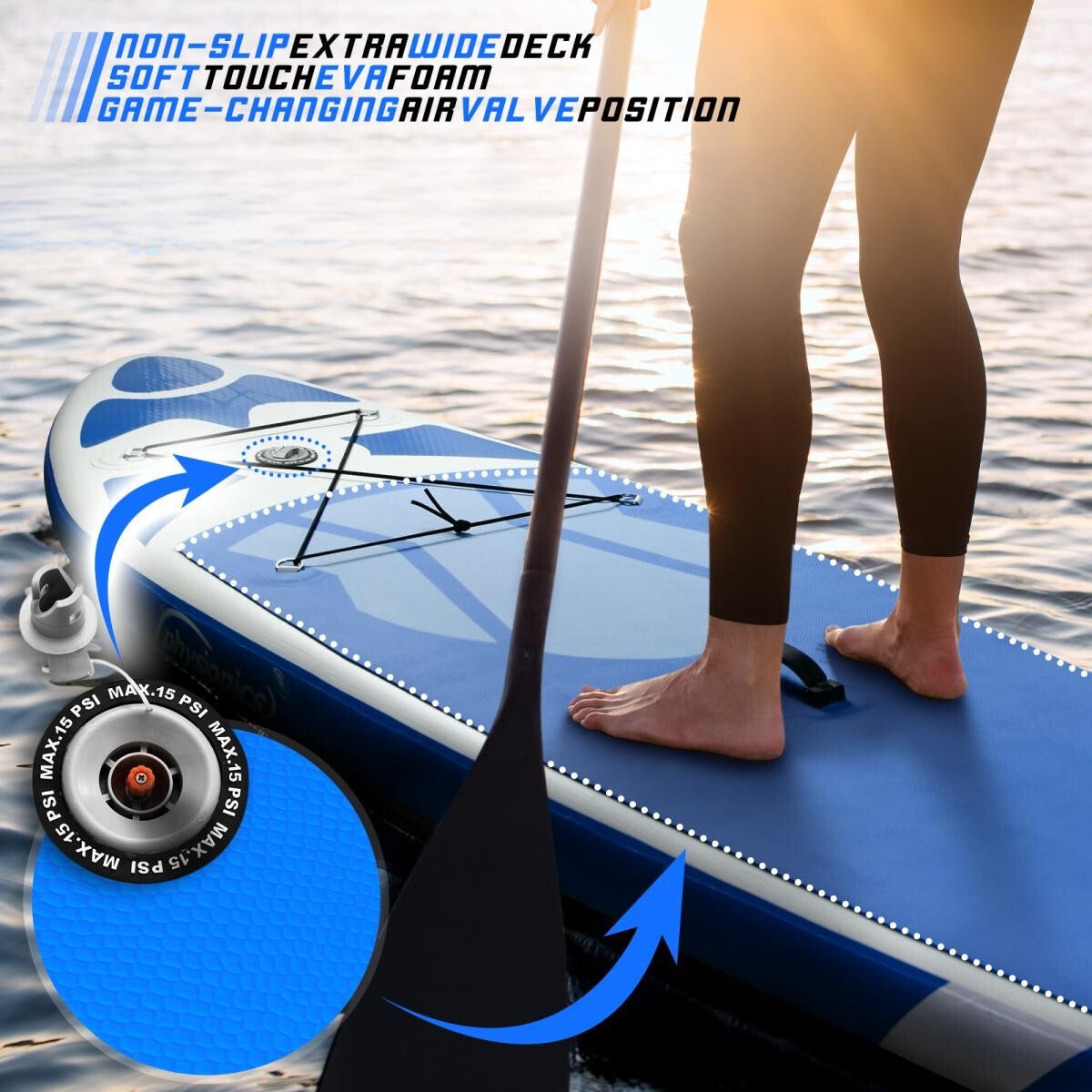 Physionics Sup Board 320cm Complete Set Watersport