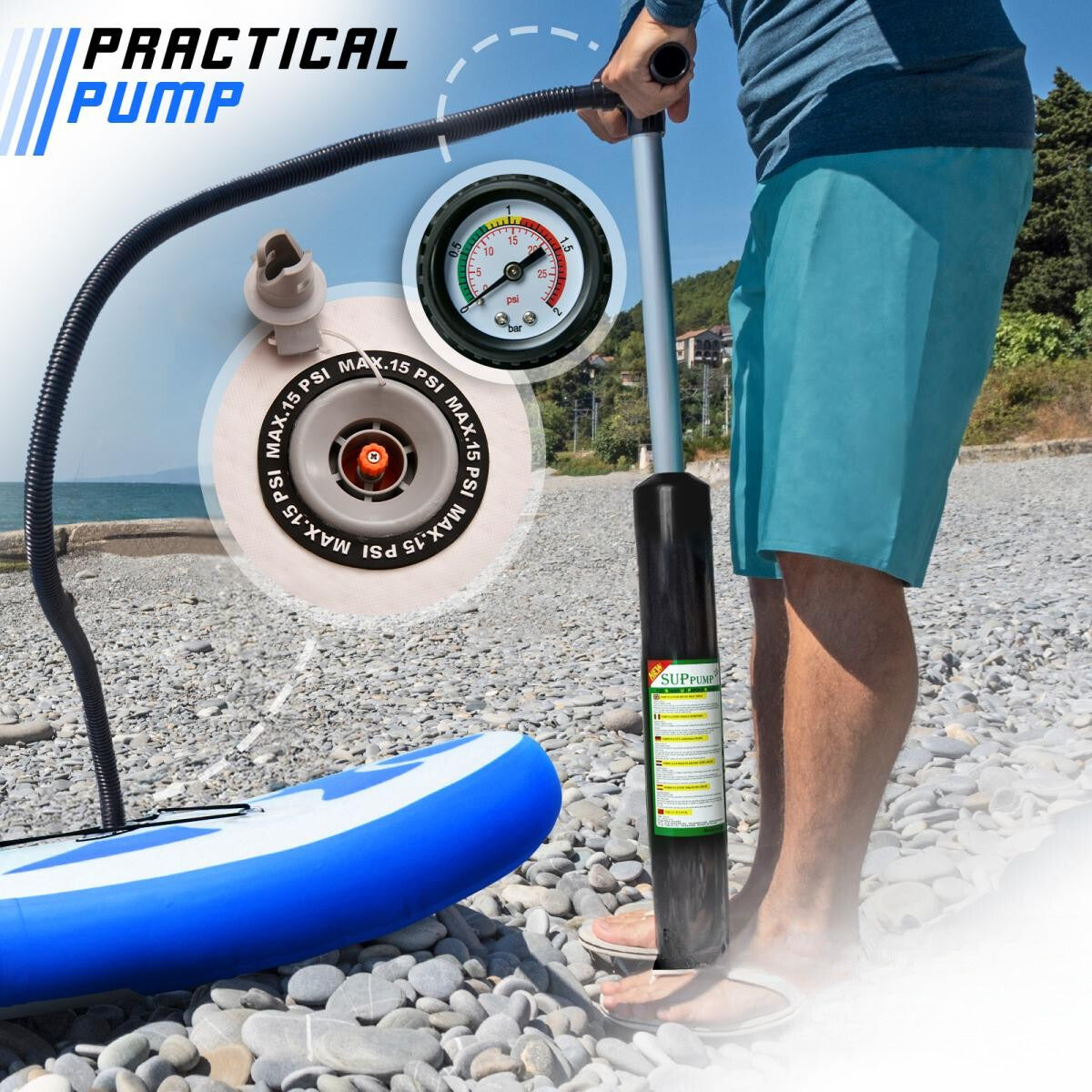 Physionics Sup Board 320cm Complete Set Watersport