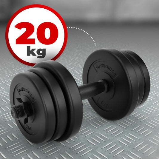 Physionics Dumbell 20 kg Kunststof - 25 mm