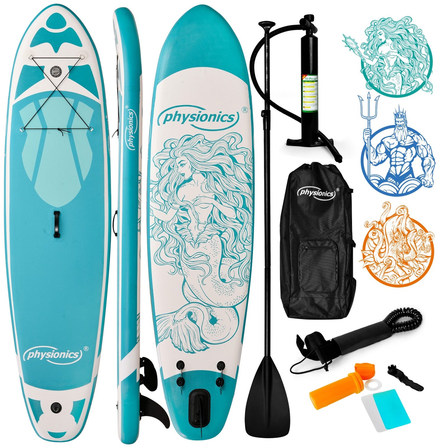 Physionics Sup Board 305cm Complete Set Watersport