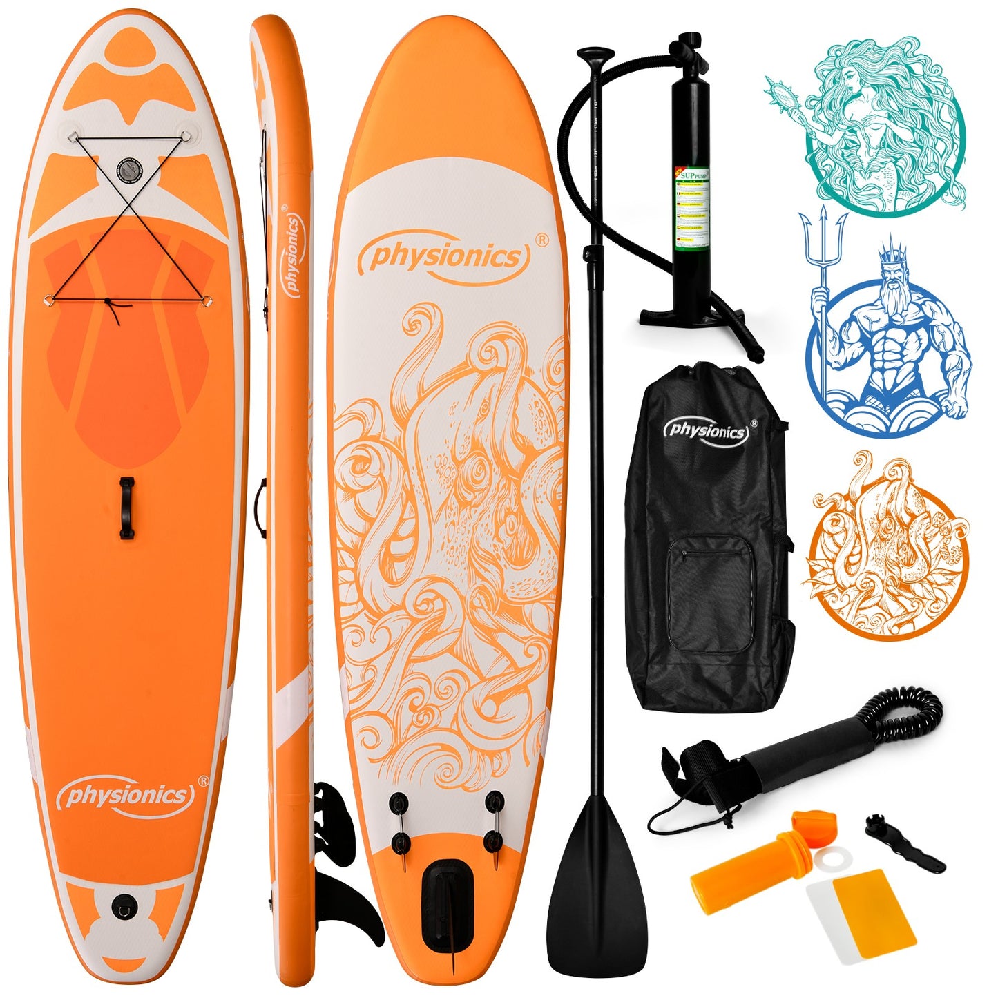 Physionics Sup Board 366cm Complete Set Watersport