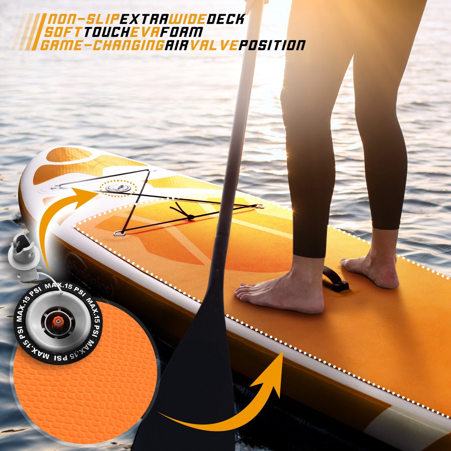 Physionics Sup Board 366cm Complete Set Watersport