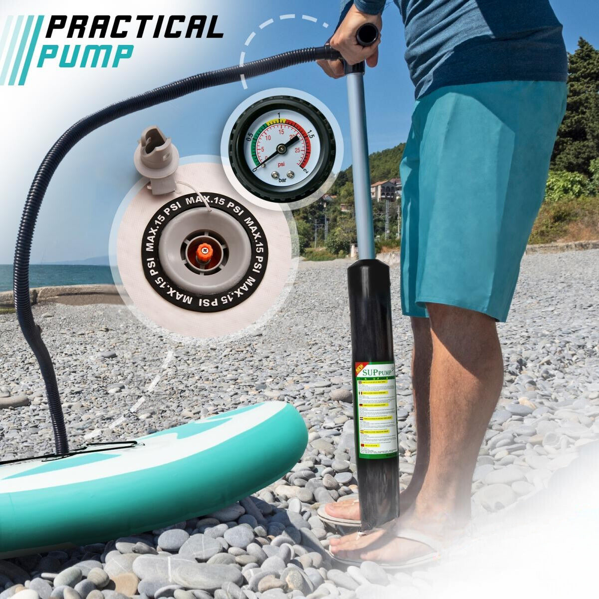 Physionics Sup Board 305cm Complete Set Watersport