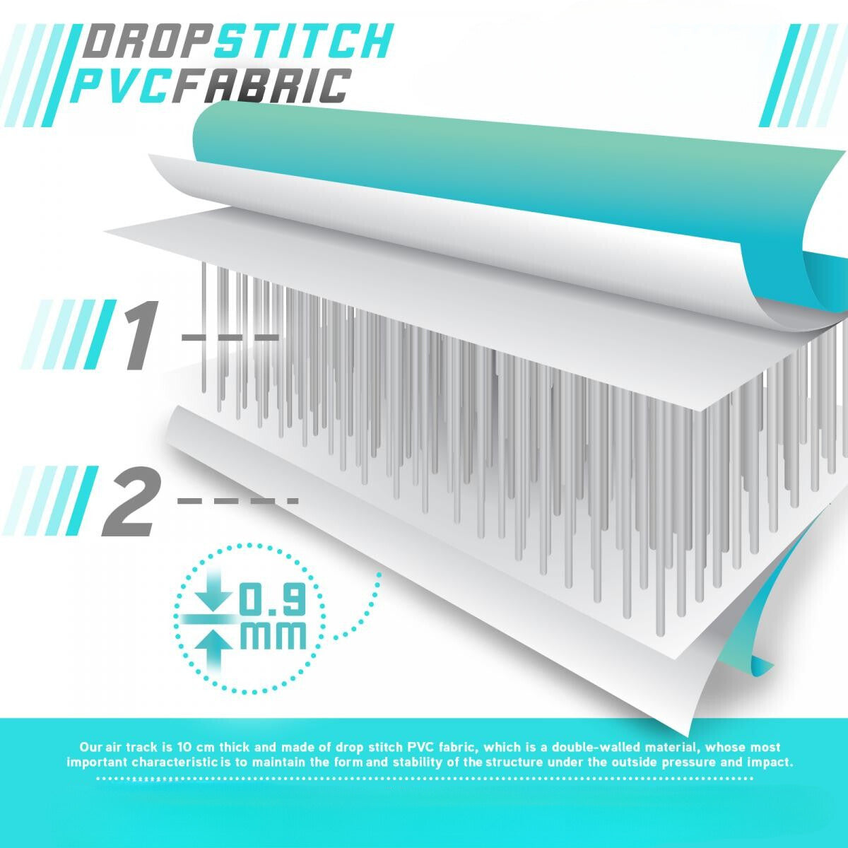 Physionics Airtrack 4 meter